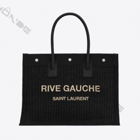 입생로랑 라피아 RIVE GAUCHE 스몰 토트백