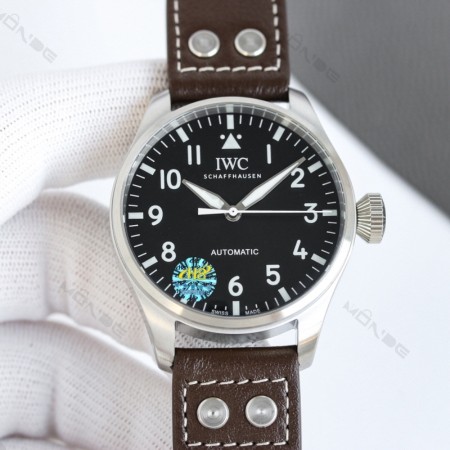 IWC 빅 파일럿 워치 43mm 블랙 다이얼 오토매틱 가죽시계 2color