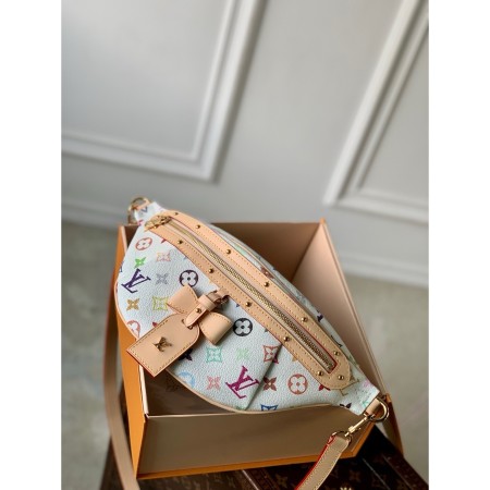 LV x TM 하이 라이즈 기타 모노그램 캔버스백