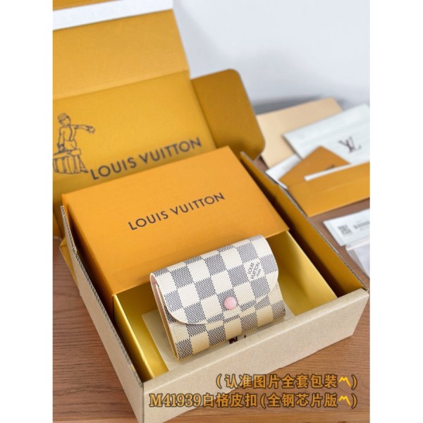 루이비통 로잘리 코인 퍼스 다미에 아주르