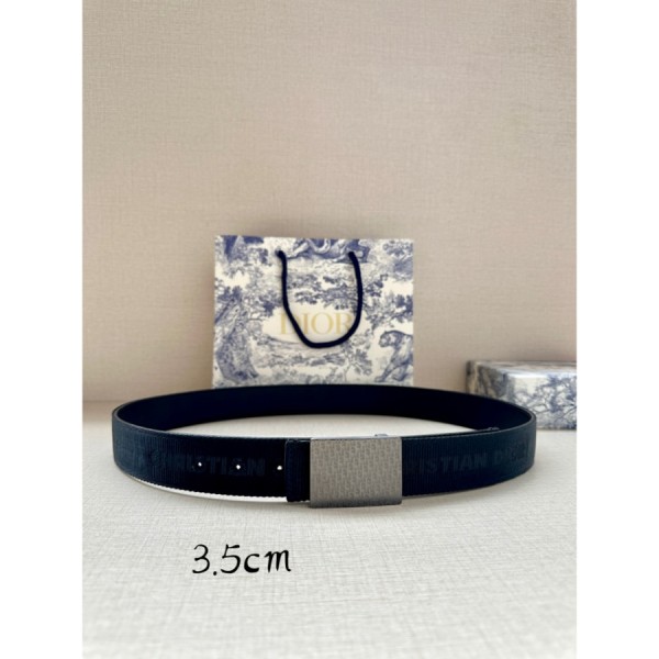 디올 오블리크 양면 벨트 3.5cm
