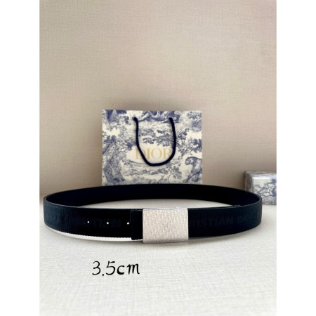 디올 오블리크 양면 벨트 3.5cm