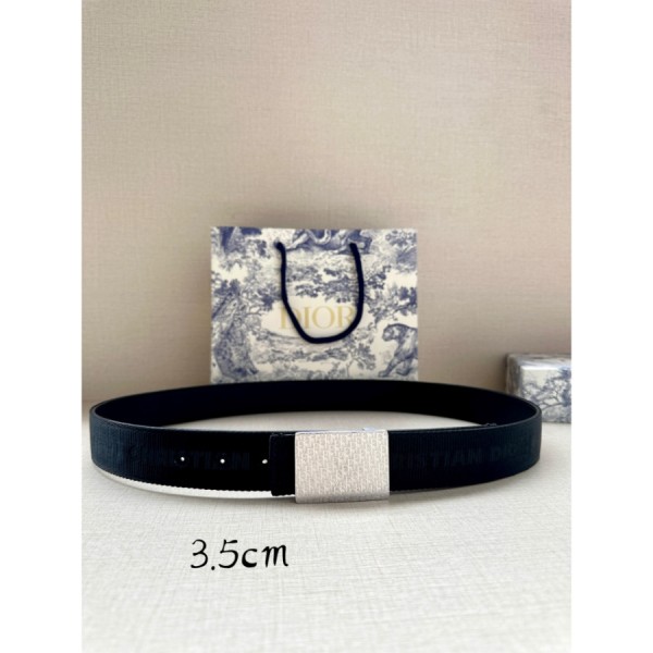 디올 오블리크 양면 벨트 3.5cm