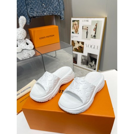 루이비통 풀 55 플랫 컴포트 뮬 샌들