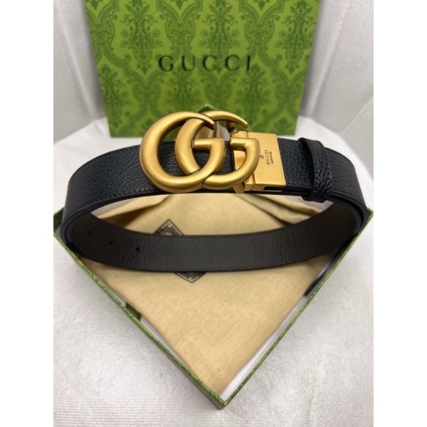 구찌 더블G 가죽 벨트 4cm