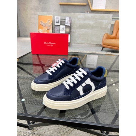 페레가모 간치니 아웃라인 로우 컷 스니커즈