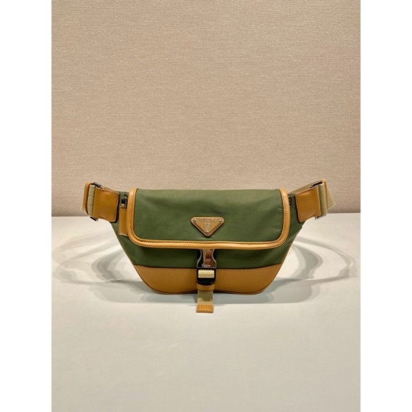 프라다 리 나일론 사피아노 숄더백