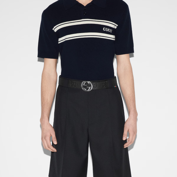 구찌 인터로킹 G 버클 벨트 3.8CM