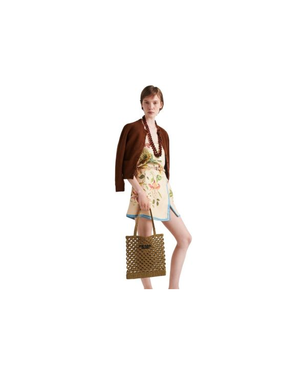 프라다 크로셰 그물 토트백