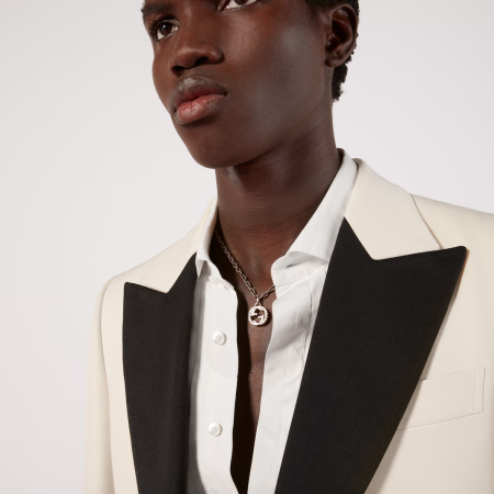 구찌 925 스털링 실버 구찌 인터로킹 펜던트