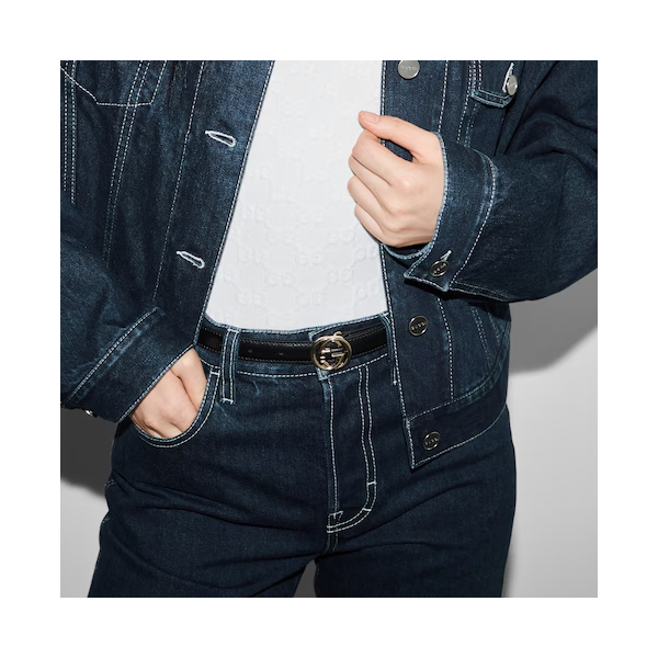 구찌 인터로킹 G 버클 벨트 2.5CM