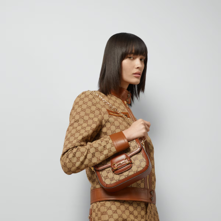 구찌 홀스빗 1955 크리스털 스몰 숄더백