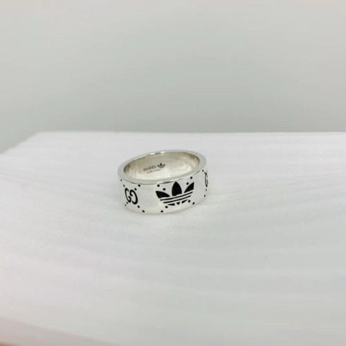 구찌 아디다스 인터로킹 G 실버 반지