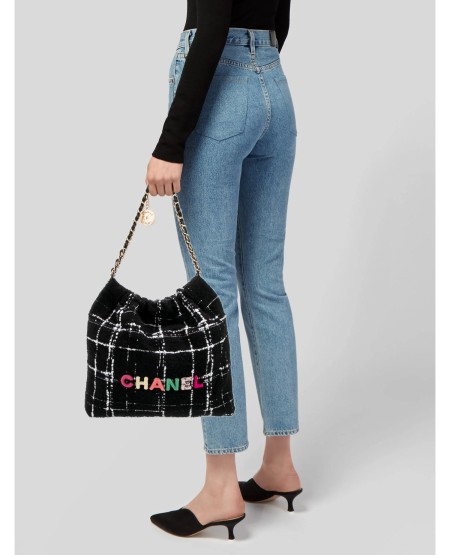 샤넬 22백 트위드 숄더백