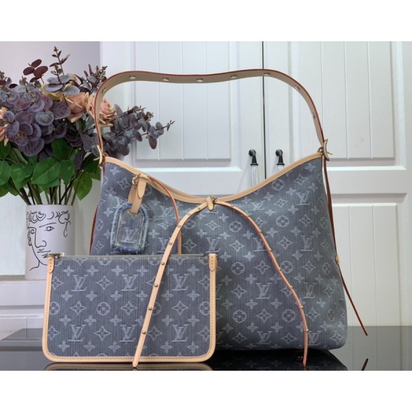 루이비통 캐리올 MM 모노그램 데님