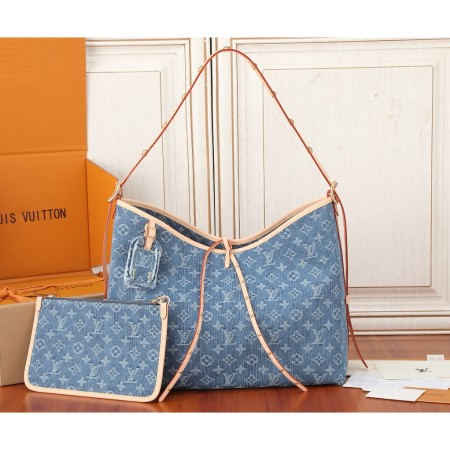 루이비통 캐리올 MM 모노그램 데님