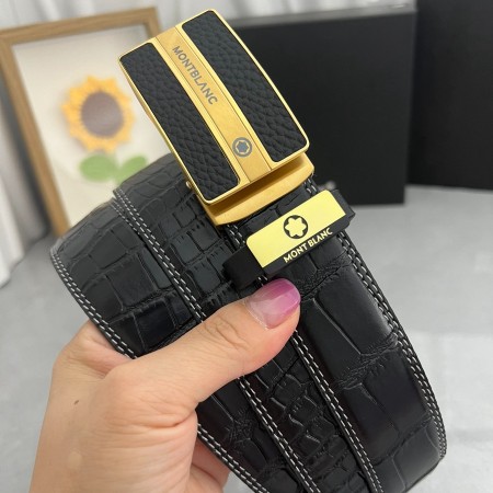 몽블랑 남자 가죽 벨트 3.5cm