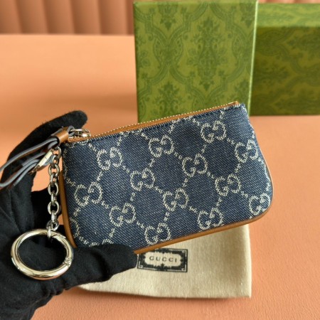 구찌 GG 엠블럼 키 파우치