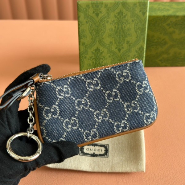 구찌 GG 엠블럼 키 파우치