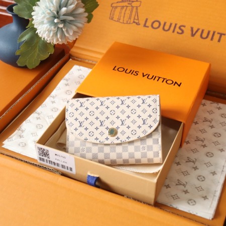 루이비통 로잘리 코인 퍼스 다미에 아주르