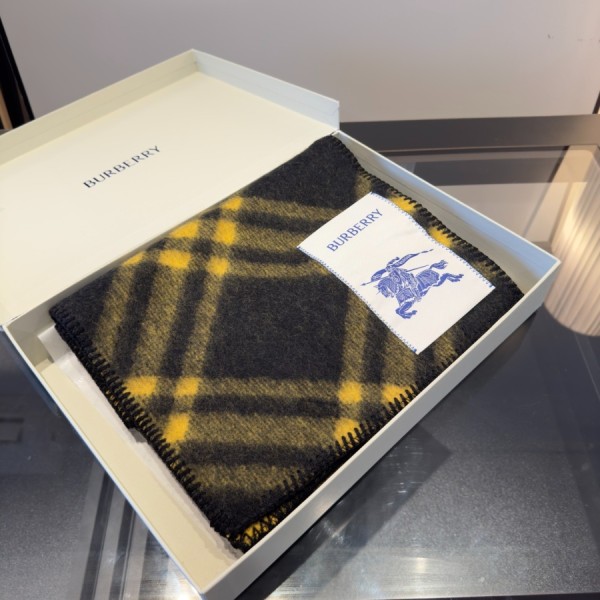 버버리 체크 울 스카프