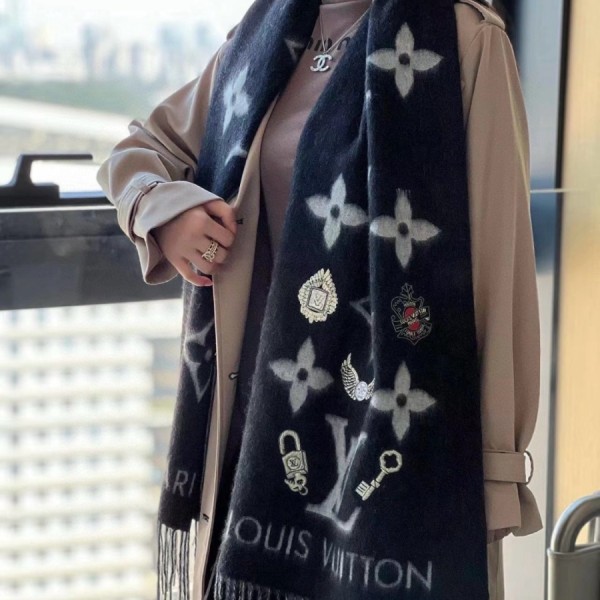 루이비통 모노그램 캐시미어 스카프