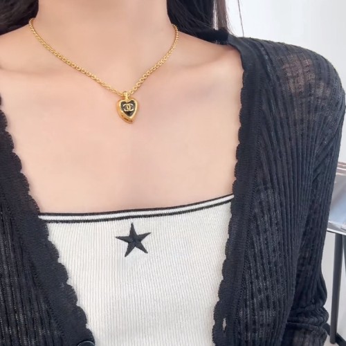 샤넬 하트 체인 목걸이