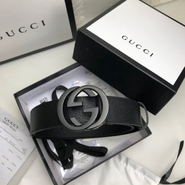 구찌 인터로킹 G 버클 벨트 38MM