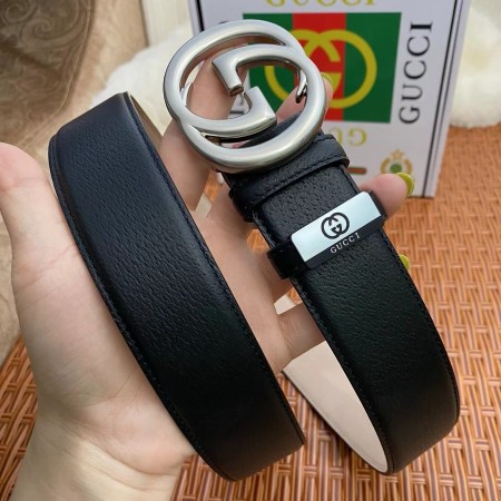 구찌 G 버클 가죽 벨트 38MM