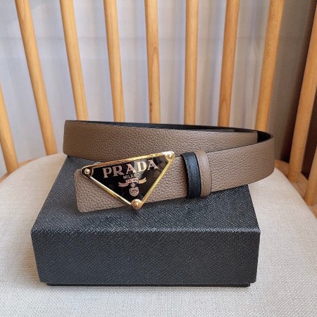 프라다 리버서블 가죽 벨트 35MM