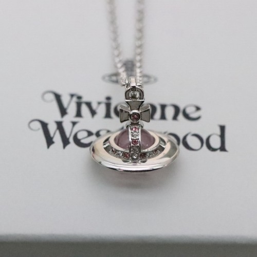 비비안 웨스트우드 핑크 목걸이