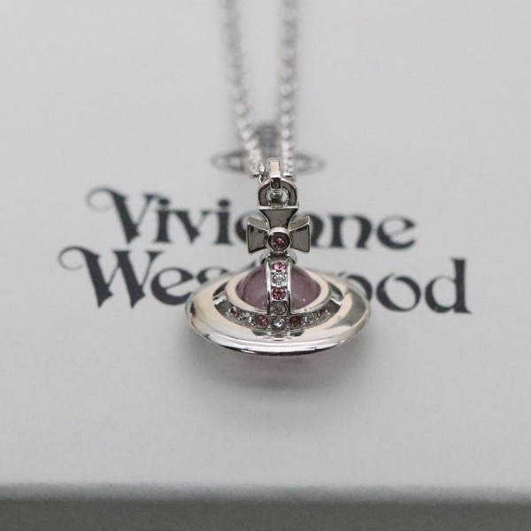 비비안 웨스트우드 핑크 목걸이