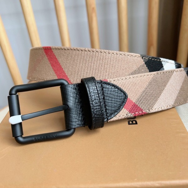 버버리 체크 벨트 35MM