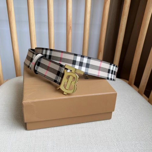 버버리 체크 TB 벨트 35MM