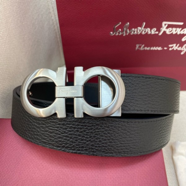 페레가모 리버서블 간치니 벨트 35MM